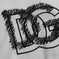 Dolce & Gabbana White Logo Round Neck Short Sleeves T-shirt