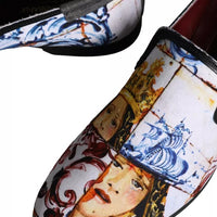 Dolce & Gabbana Multicolor Madonna Majolica Amalfi Men Loafers Shoes