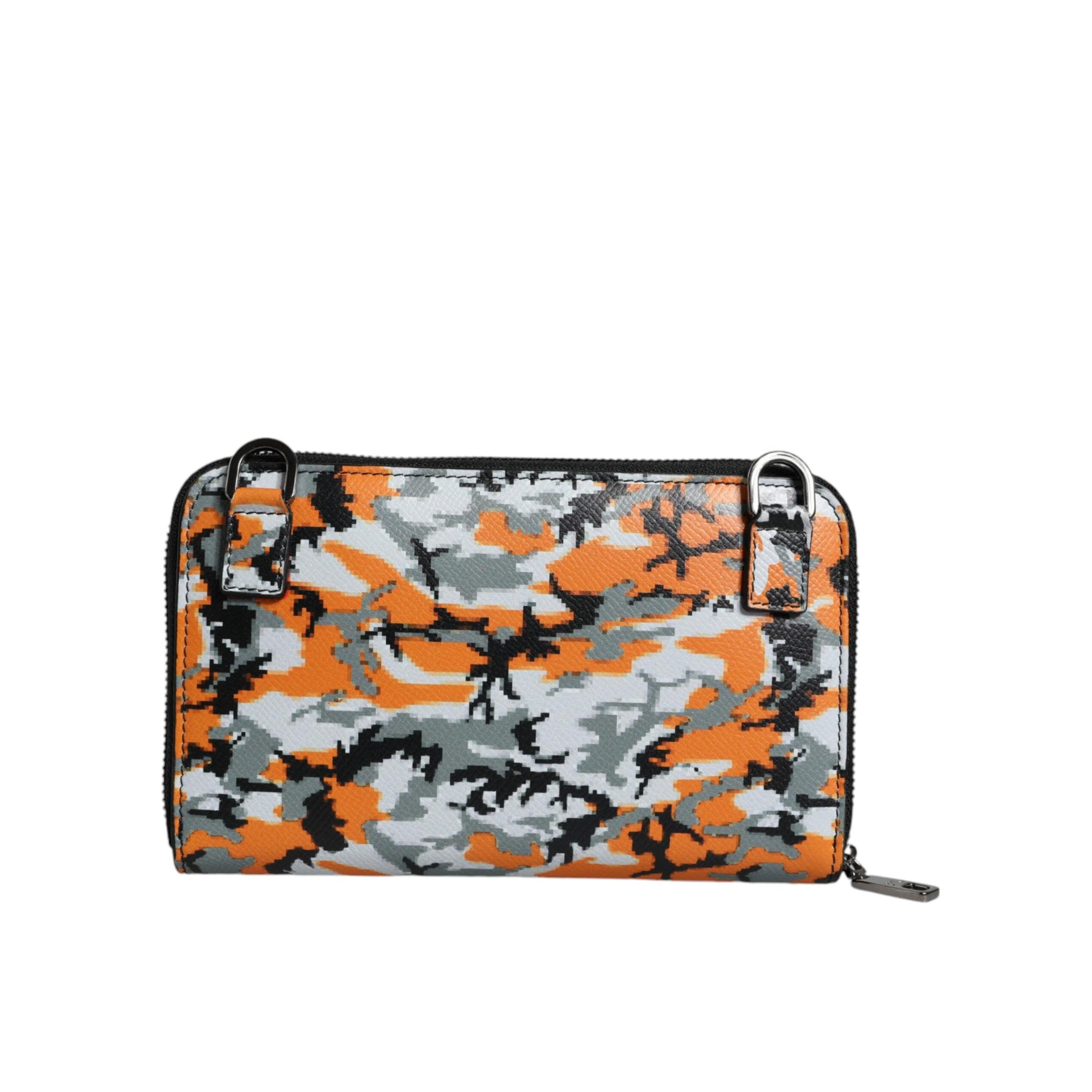 Dolce &amp; Gabbana Multicolor Camouflage Leather Purse Cross Body Bag