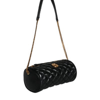 Versace Black Mini Quilted Lambskin Leather Crossbody Sling Bag