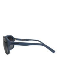 Dolce & Gabbana Blue Metal Frame Rubber Skin Polarized Mirror Lens Sunglasses