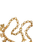 Dolce & Gabbana Gold Brass Crystal Bug Charm Pendant Statement Necklace