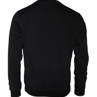 Versace Black Medusa Fleece Cotton Crew Neck Sweatshirt Sweater