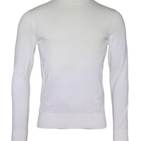 Dolce & Gabbana Off White Wool Turtle Neck Pullover Sweater