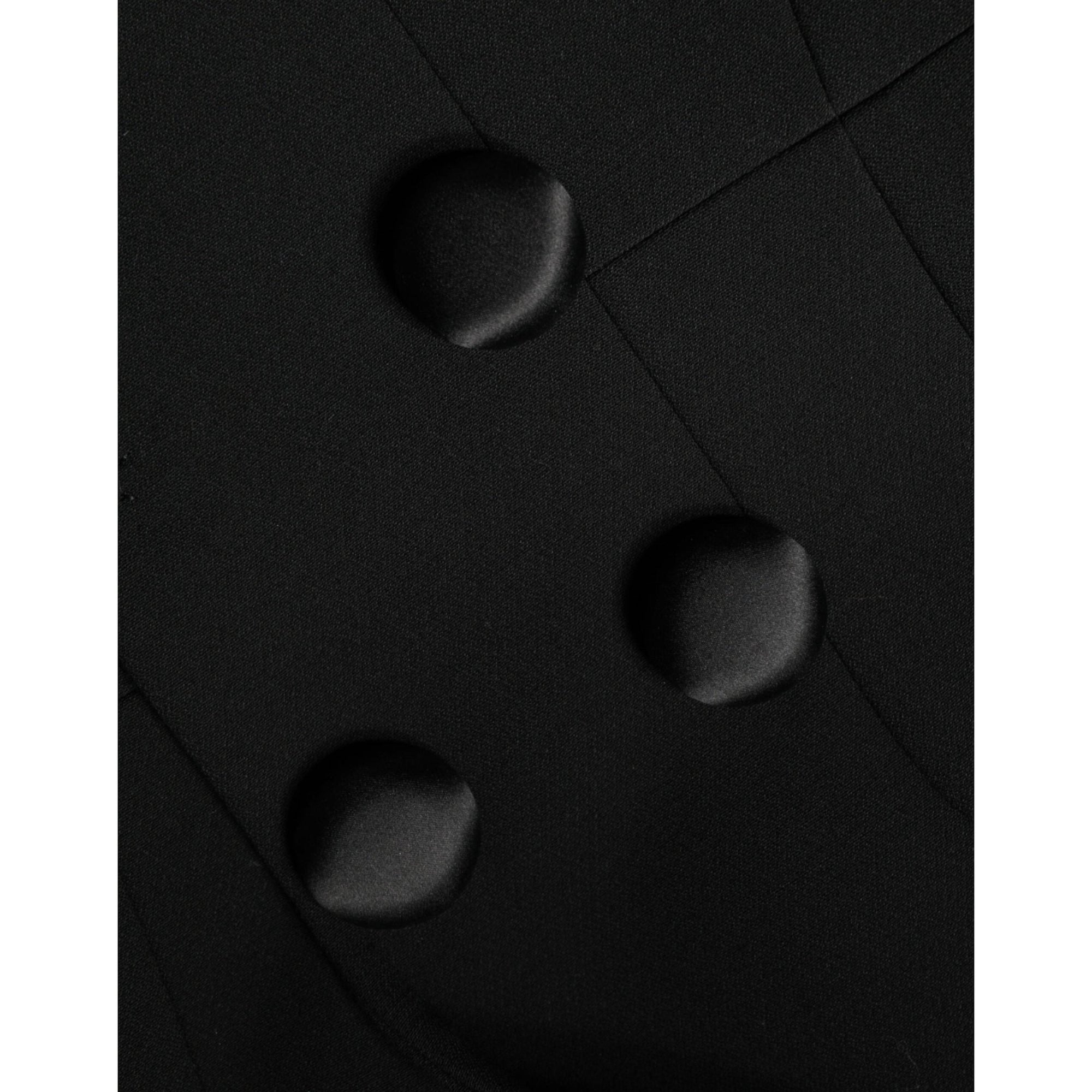 Dolce &amp; Gabbana Black Double Breasted Trench Coat Jacket