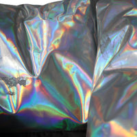 Dolce & Gabbana Silver Iridescent Puffer Full Zip Coat Jacket