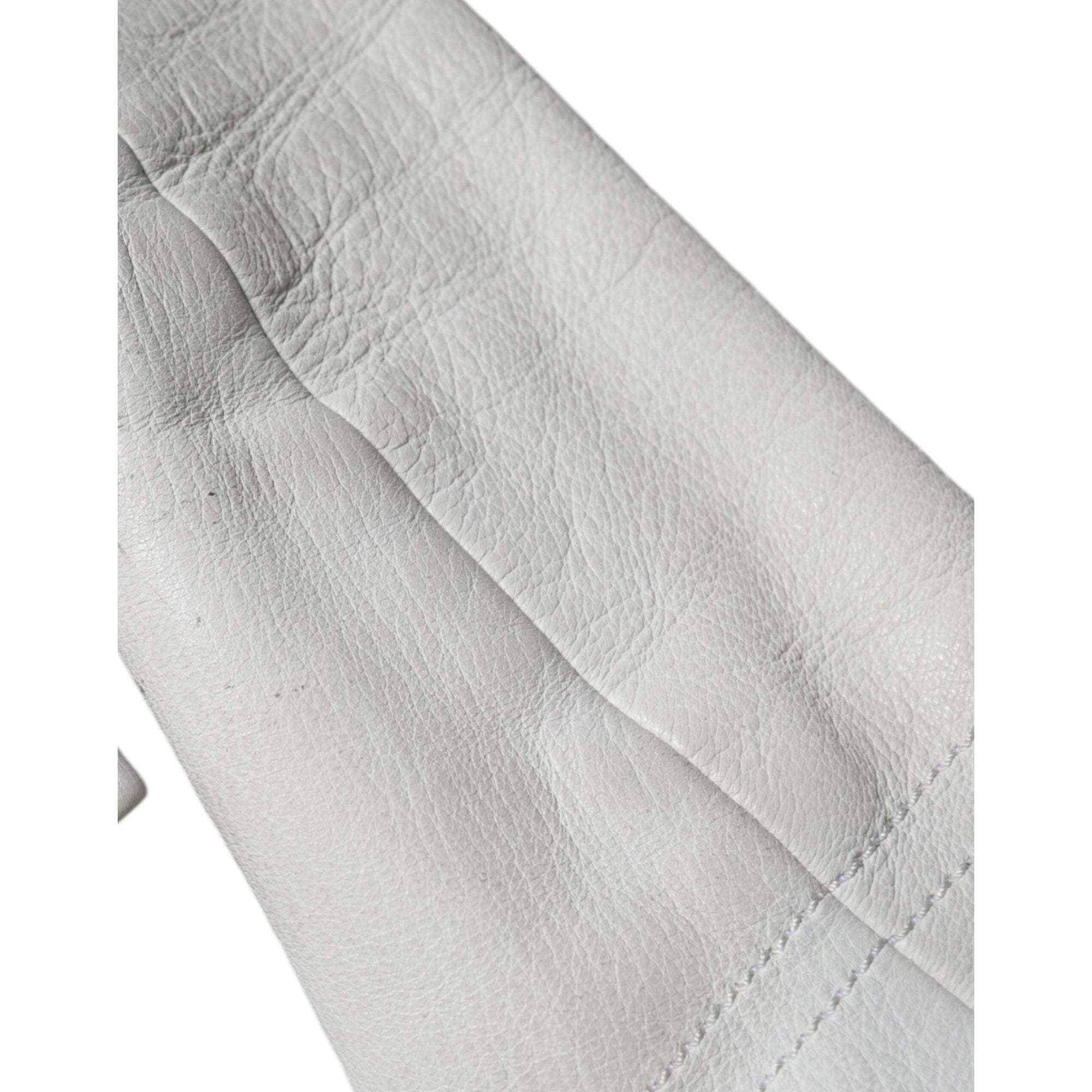 Dolce &amp; Gabbana White Double Breasted Blazer Coat Jacket