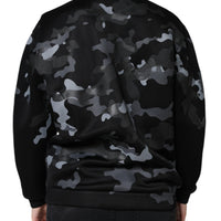 Dolce & Gabbana Black Camouflage Round Neck Sweatshirt Sweater