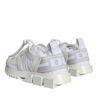 Dolce & Gabbana White Mesh Sorrento Trekking Sneakers Shoes