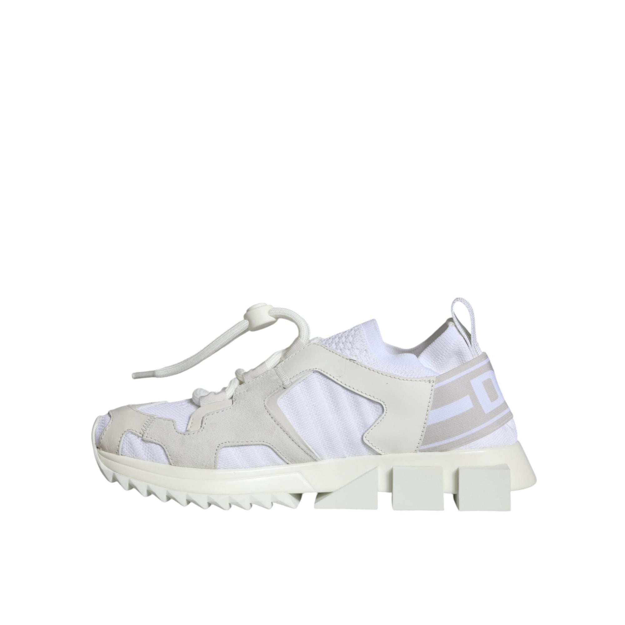 Dolce &amp; Gabbana White Mesh Sorrento Trekking Sneakers Shoes