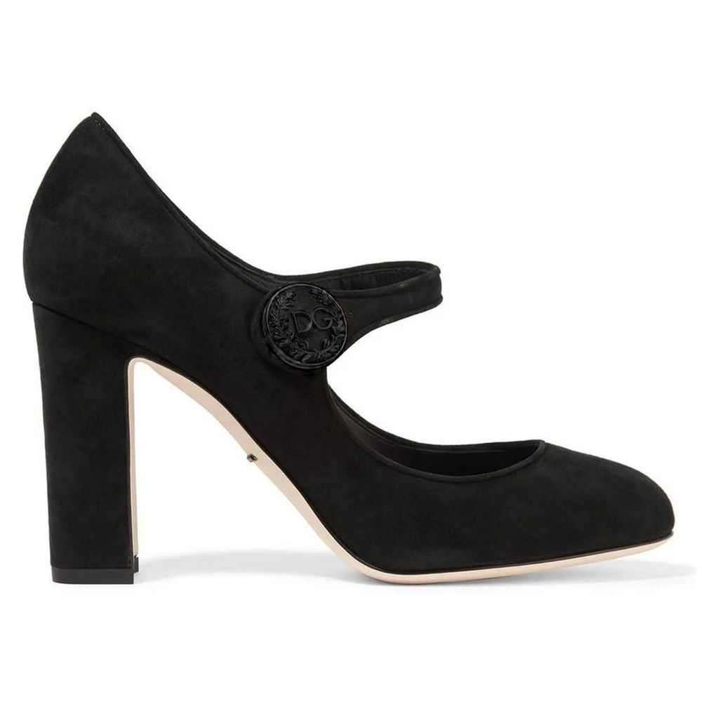 Dolce & Gabbana Black Leather Di Capra Pump