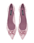 Dolce & Gabbana Pink Viscose Women Pump