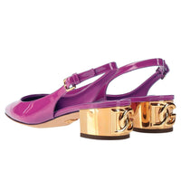 Dolce & Gabbana Purple Leather Di Calfskin Pump