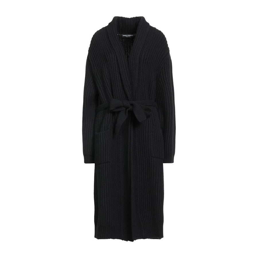 Dolce & Gabbana Black Wool Jackets & Coat