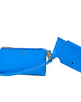Off-White Blue Leather Shoulder Bag