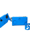 Off-White Blue Leather Shoulder Bag