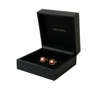 Dolce & Gabbana Gold Plated Crown Sterling Silver 925 Cufflink