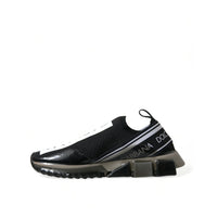 Dolce & Gabbana Black White Slip On Sneakers Sorrento Shoes