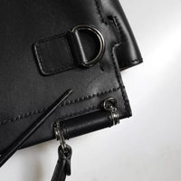 Dolce & Gabbana Black Leather SICILY Top Handle Crossbody Bag