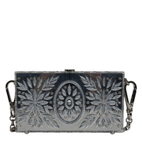 Dolce & Gabbana Silver Plexiglass Clutch Mini Evening Purse Bag