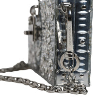 Dolce & Gabbana Silver Plexiglass Clutch Mini Evening Purse Bag