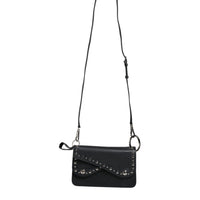 Dolce & Gabbana Black Small Leather Studded Shoulder Crossbody Bag