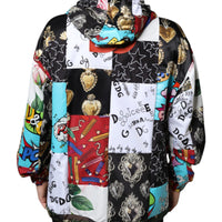 Dolce & Gabbana Multicolor Patchwork Cotton Hooded Jacket