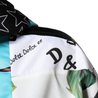 Dolce & Gabbana Multicolor Patchwork Cotton Hooded Jacket