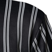 Dolce & Gabbana Black White Stripes Full Zip DNA Milano Men Sweater