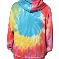 Dolce & Gabbana Multicolor Tie Dye Hooded Sweatshirt Sweater