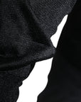 Dolce & Gabbana Black Polyester Pullover Sweatshirt Sweater