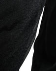 Dolce & Gabbana Black Polyester Pullover Sweatshirt Sweater