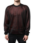 Dolce & Gabbana Brown Polyester Pullover Sweatshirt Sweater