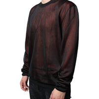 Dolce & Gabbana Brown Polyester Pullover Sweatshirt Sweater