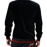 Dolce & Gabbana Multicolor Jacquard Crew Neck Sweatshirt Sweater