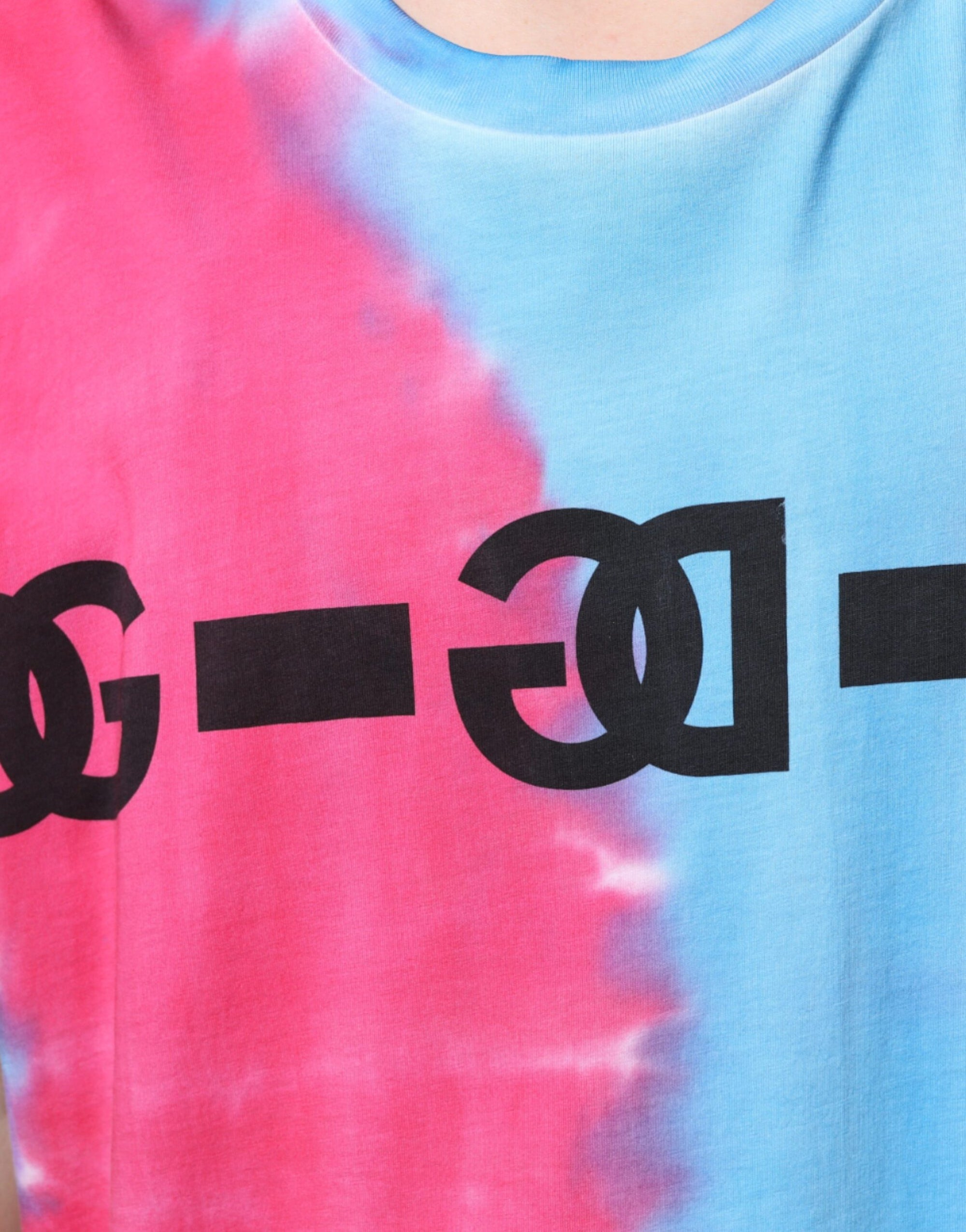 Dolce &amp; Gabbana Multicolor Tie Dye Cotton Sleeveless T-shirt