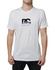 Dolce & Gabbana White Cotton DG Logo Print T-shirt