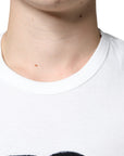 Dolce & Gabbana White Cotton DG Logo Print T-shirt