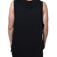 Dolce & Gabbana Black Cotton Born To Be Free Sleeveless T-shirt