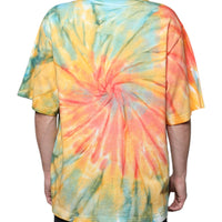 Dolce & Gabbana Multicolor Tie-Dye Logo Cotton T-shirt