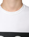 Dolce & Gabbana White Cotton DG Logo Print Casual T-shirt