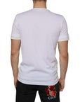 Dolce & Gabbana White Cotton Pocket Short Sleeves T-shirt