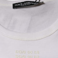 Dolce & Gabbana White Cotton Pocket Short Sleeves T-shirt