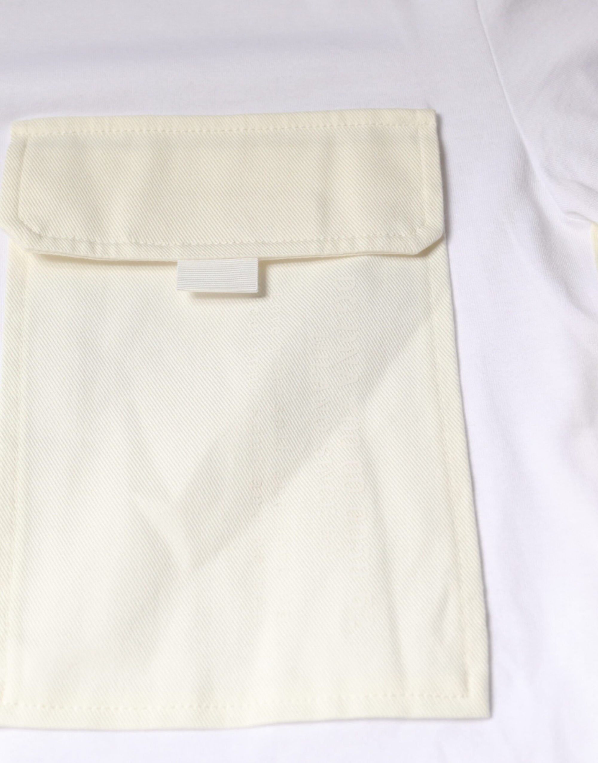 Dolce &amp; Gabbana White Cotton Pocket Short Sleeves T-shirt