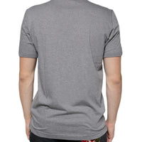 Dolce & Gabbana Gray Cotton #DGFamily Short Sleeves T-shirt