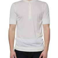 Dolce & Gabbana Off White Cotton Short Sleeves T-shirt