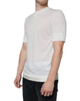 Dolce & Gabbana Off White Cotton Short Sleeves T-shirt