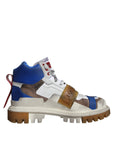 Dolce & Gabbana Multicolor Leather Trekking Sneakers Boots Shoes