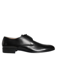 Dolce & Gabbana Black Leather Derby Formal Dress Shoes