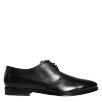 Dolce & Gabbana Black Leather Derby Formal Dress Shoes